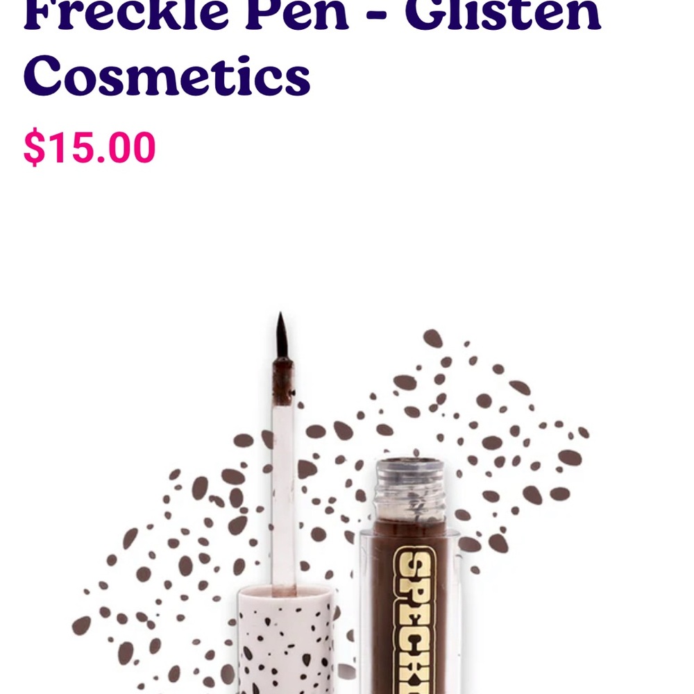 Freckle pen by Glisten Cosmetics in shade Cocoa.